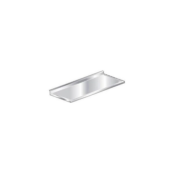 Aero Aero Manufacturing Countertop, 304 Stainless Steel V-Edge, 10" Backsplash, 72"W x 24"D 1TCBV-2472 - main